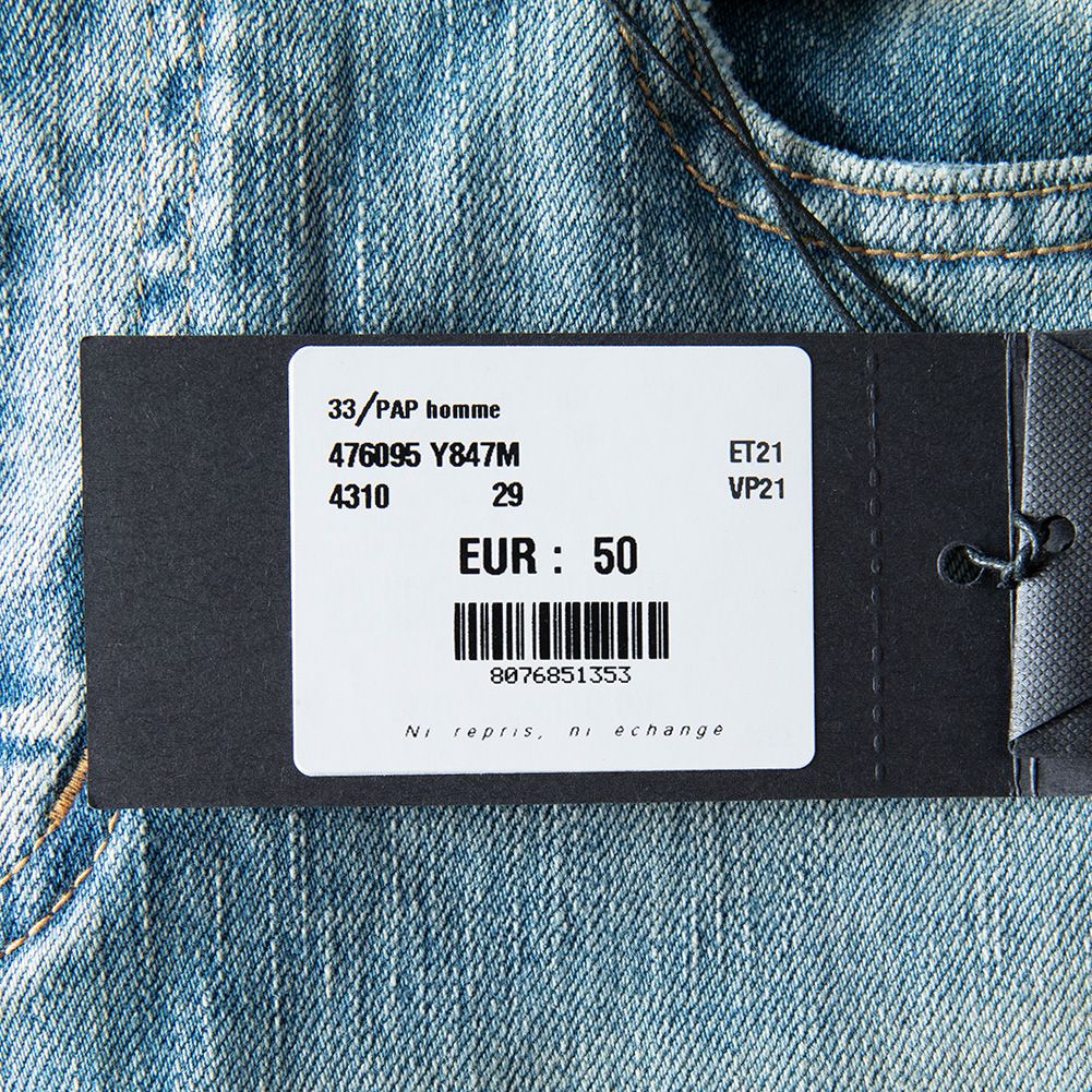 SAINT LAURENT YSL サンローラン デストロイ クラッシュ 加工デニム