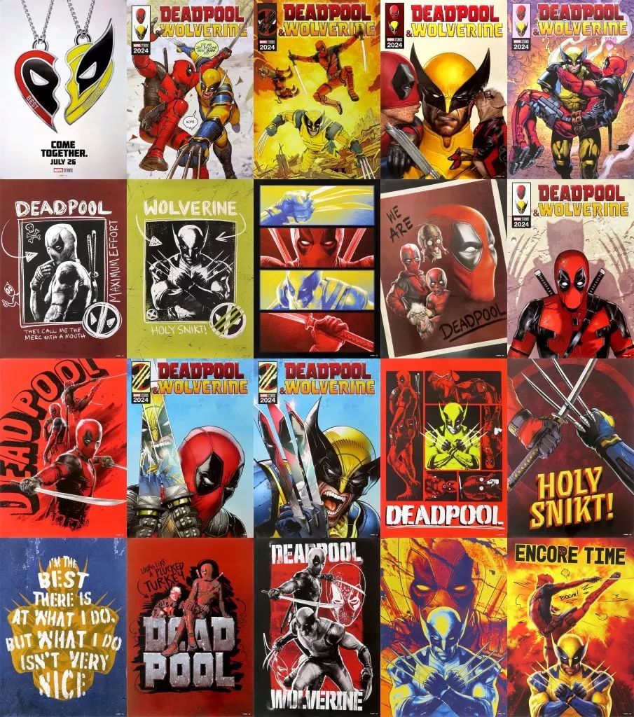 ポスター 全20種セット Happyくじ MARVEL デッドプール＆ウルヴァリン G賞