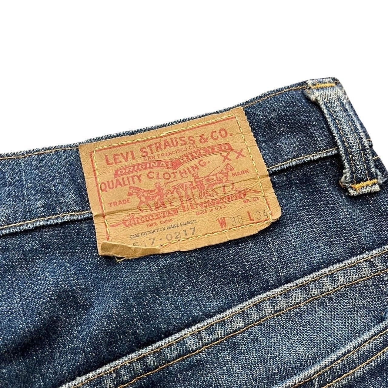 70s ビンテージ Levis 517 66シングル ブーツカット デニムパンツ W30 USA製 70年代 ヴィンテージ 66前期 リーバイス517  アメリカ製 - メルカリ