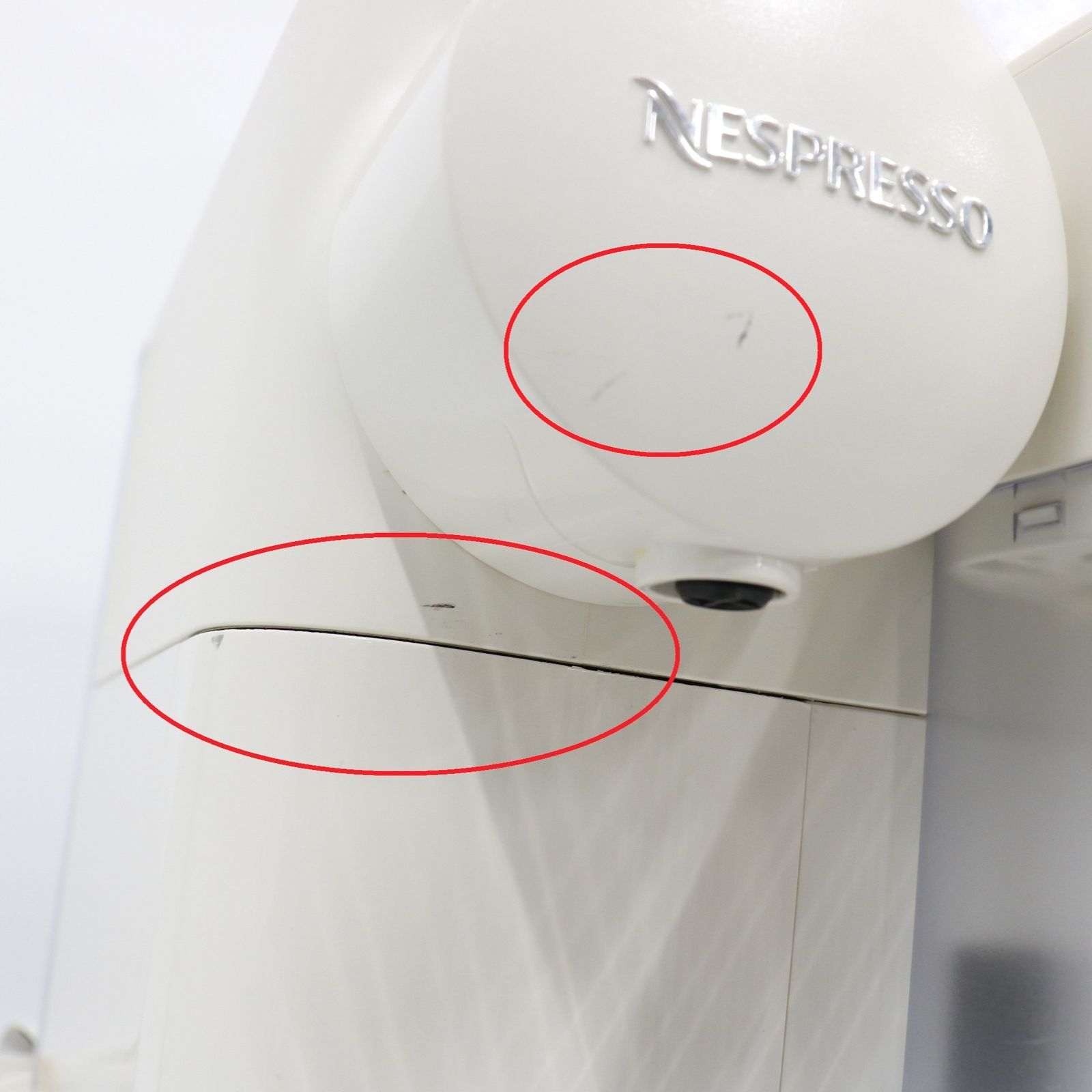 NESPRESSO - [中古]ネスプレッソ「ラティシマ・ワン プラス」 ポーセリンホワイト f121-wh-w ポーセリンホワイト  [良い(B)] Nestle - [中古]ネスプレッソ「ラティシマ・ワン プラス