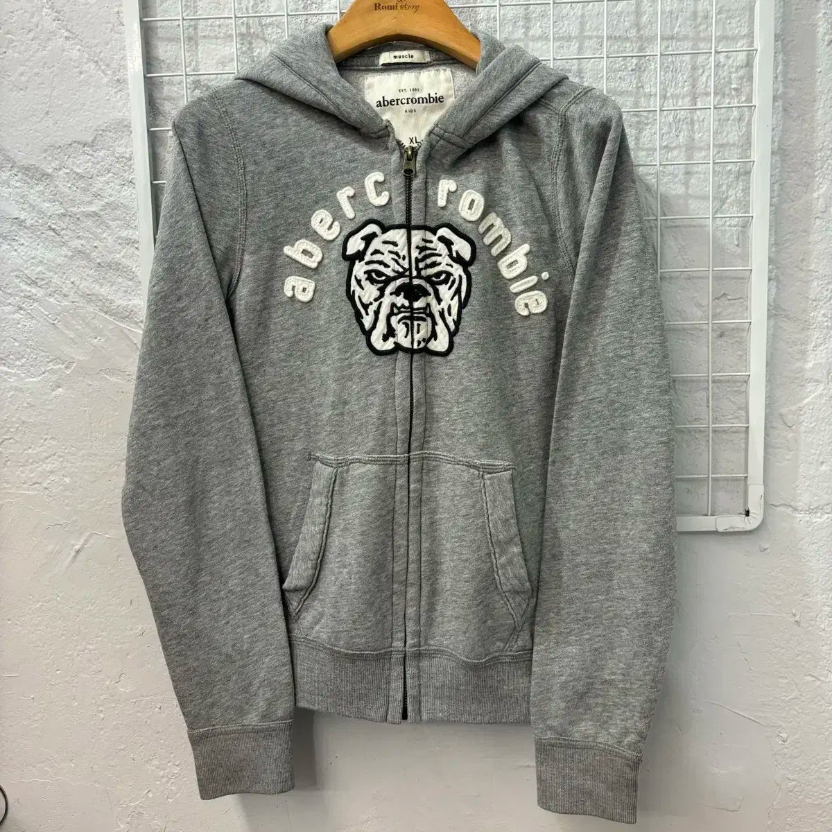 00s y2k Abercrombie&fitch ファー パーカー 短丈 00s punk archive