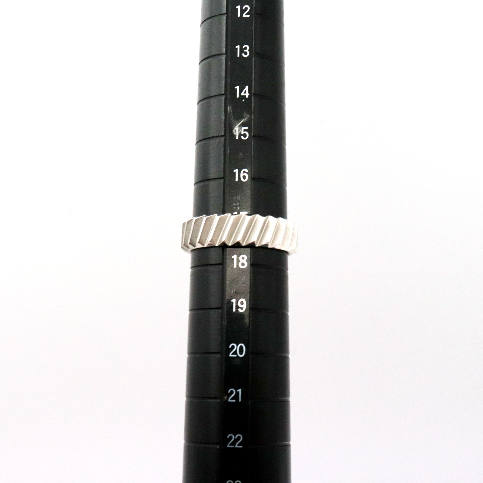 ダンヒル トランスミッション リング 17号 AU750 K18WG ホワイト