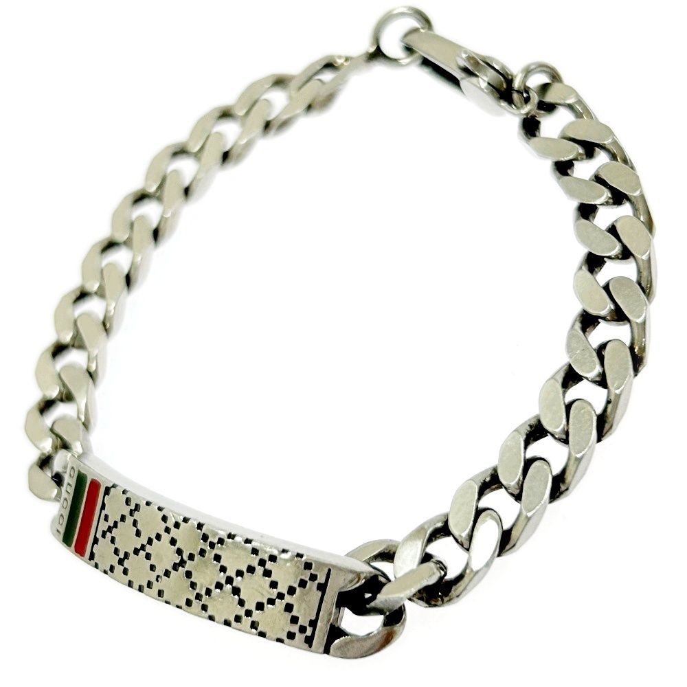 中古】GUCCI グッチ シルバー ディアマンテ 喜平チェーン