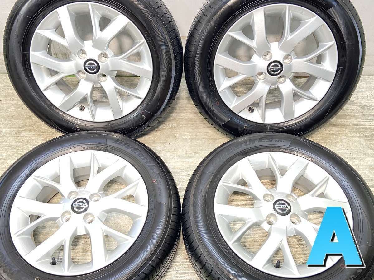 185|65R15 ヨコハマ ブルーアース-Es32 日産純正 15x5.5 40 100-4穴 タイヤ サマータイヤ ホイールセット 4本セット s15250422001