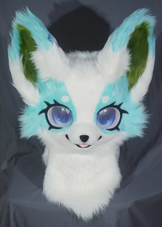 ファースーツ 着ぐるみセット NO.127 キツネ 青 ケモノ ファースーツ 全頭ヘッド ぬいぐるみ コスプレ コスチューム