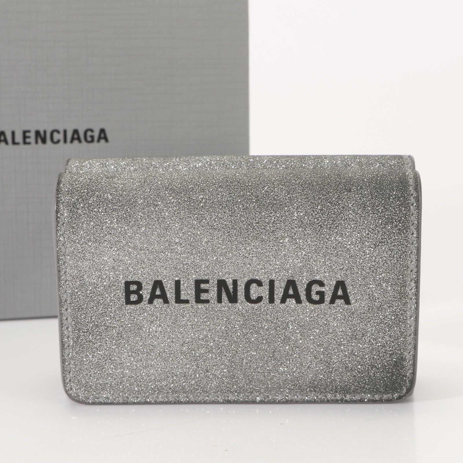 美品□広島そごう購入□バレンシアガ エブリデイ 551921 三つ折り 財布