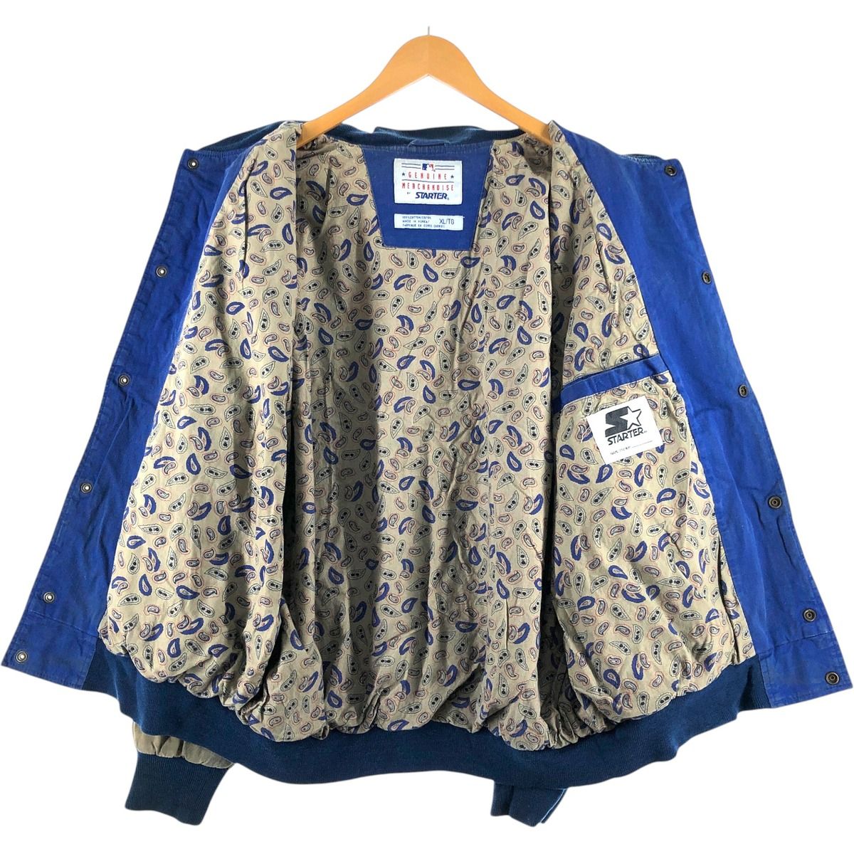 90年代スターターmlbトロントブルージェイズ　スタジャン古着ヴィンテージ 古着 90年代 スターター Starter MLB TORONTO BLUE JAYS トロント