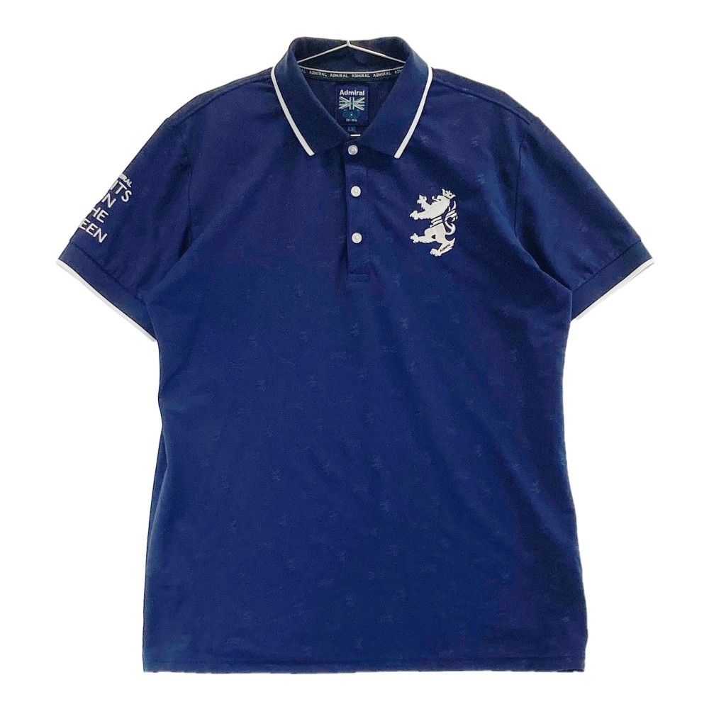 サイズ：LL ADMIRAL アドミラル 半袖ポロシャツ ネイビー系