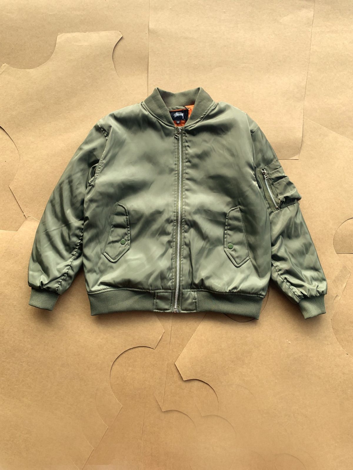 ☆Stussy☆Stussy x CDG MA-1 Jacket Olive☆ - メルカリ