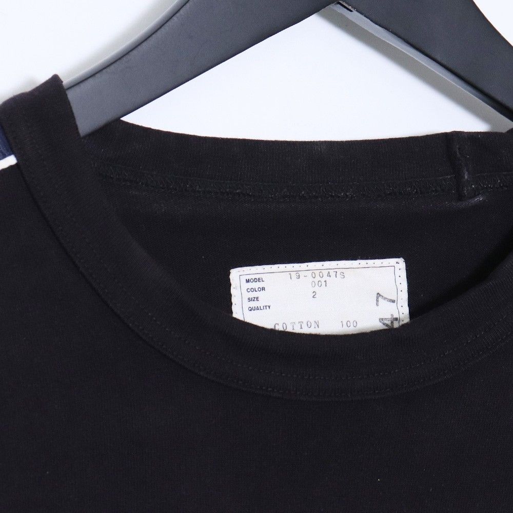 SACAI × DR.WOO 刺繍サイドジップロングスリーブTシャツ サイズ2
