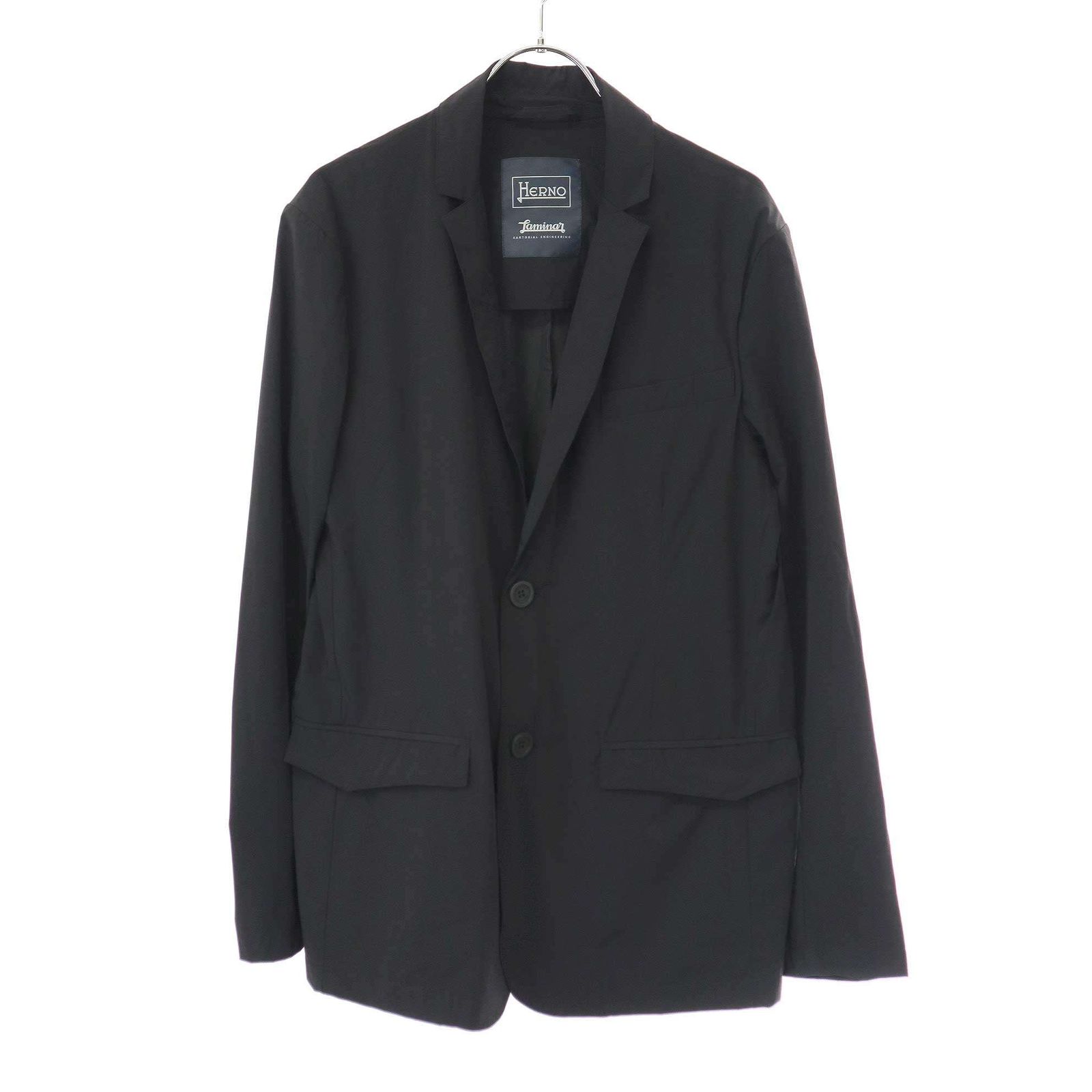 HERNO ヘルノ 24SS Laminar ストレッチナイロンテーラードジャケット 71274-68314 ブラック 44 - メルカリ