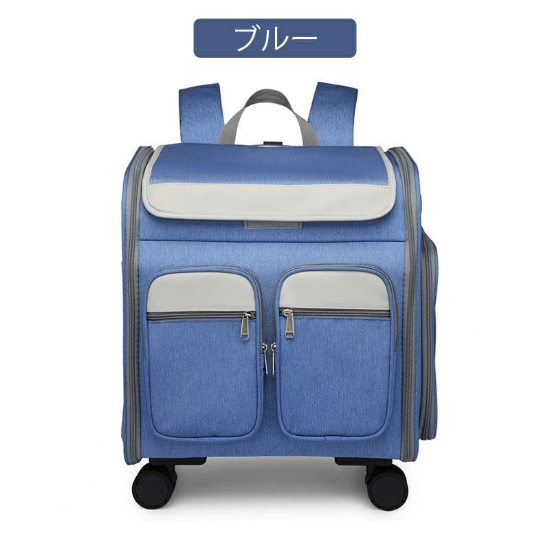 ペットキャリー リュック 犬 小型犬 中型犬 猫 キャスター付き キャリー 持ち手 ペットキャリーバッグ カート 手提げ ペットハウス 折りたたみ 3way