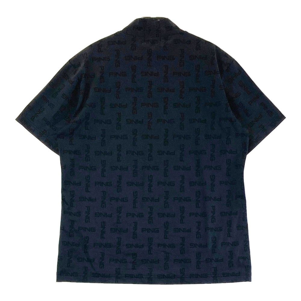 サイズ：L PING ピン 半袖ハイネックTシャツ ブラック系