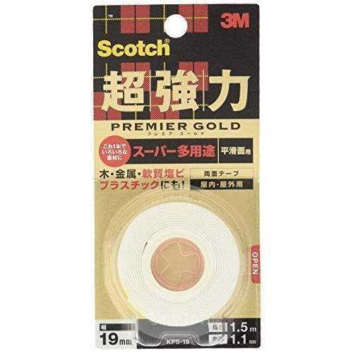 3Mスコッチ超強力両面テーププレミアゴールドスーパー多用途 1巻KPS-19