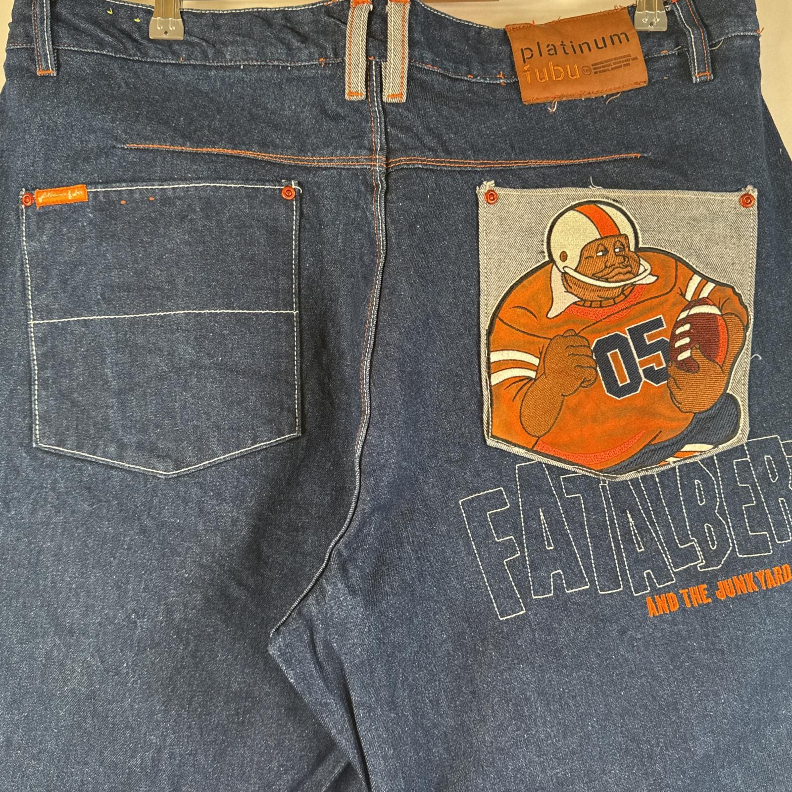 古着．FUBUコレクション.W40 古着 フブ FUBU デニムパンツ ヒップホップ ストリート ビッグ