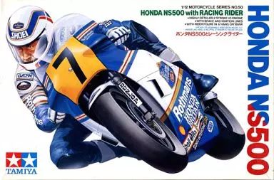 中古】プラモデル 1/12 ホンダ NS500とレーシングライダー