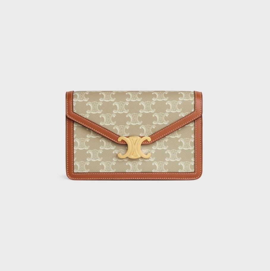 新品 CELINE セリーヌ チェーンウォレット マーゴ トリオンフ