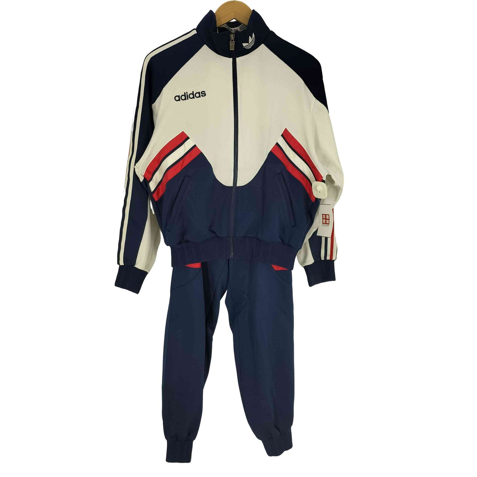 90s アディダス セットアップ トラックジャケット ロゴ刺繍 XL以上 90s