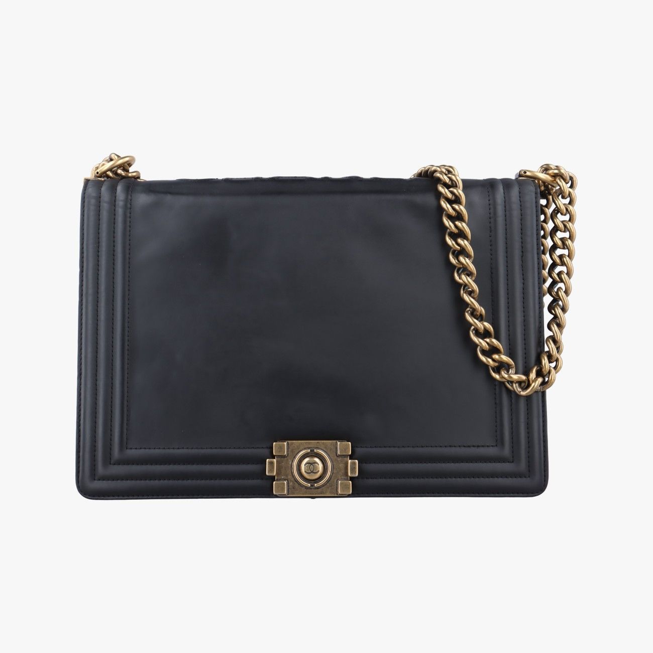 シャネルChanelボーイシャネルブラックレザーA6671115332938