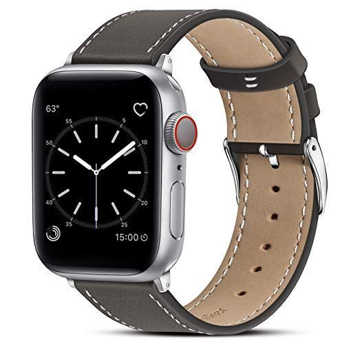 49454442mm_黒檀シルバー コンパチブル Apple Watch バンド 49mm 45mm 44mm 42mm 41mm 40mm 38mm 本革 ビジネススタイル コンパチブル アップルウォッチバンド コンパチブル Apple Watch Seri