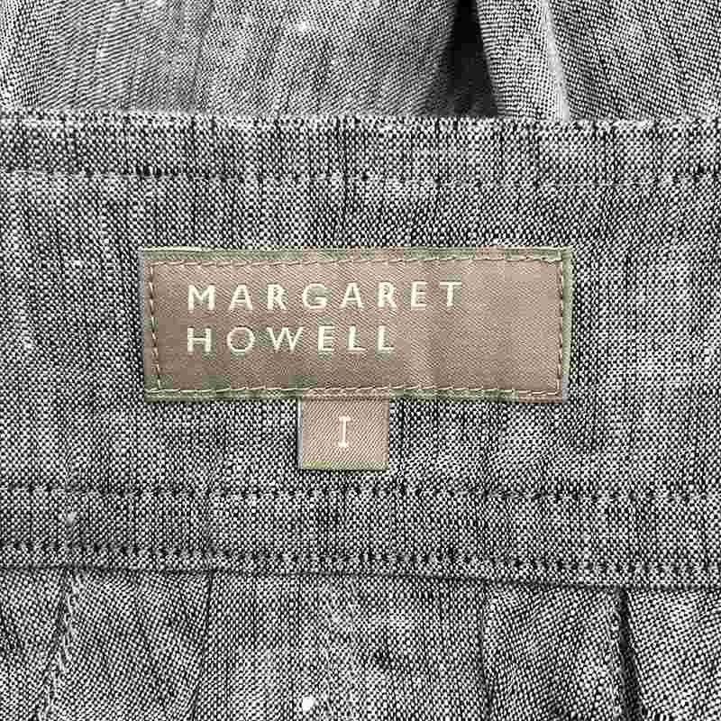 マーガレットハウエル　リネンタック入り スカート　MARGARET HOWELL MARGARET HOWELL / マーガレットハウエル | リネン タック