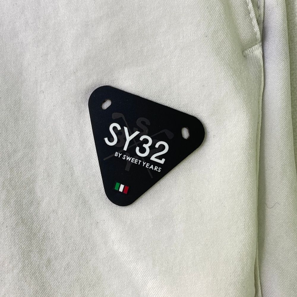 サイズ：XL SY32 BY SWEET YEARS GOLF エスワイサーティトゥ  長袖ポロシャツ ボタンダウン  ホワイト系 [240101360485] ゴルフウェア メンズ ストスト SY32 BY SWEET YEARS GOLF エスワイサーティトゥ 長袖ポロシャツ