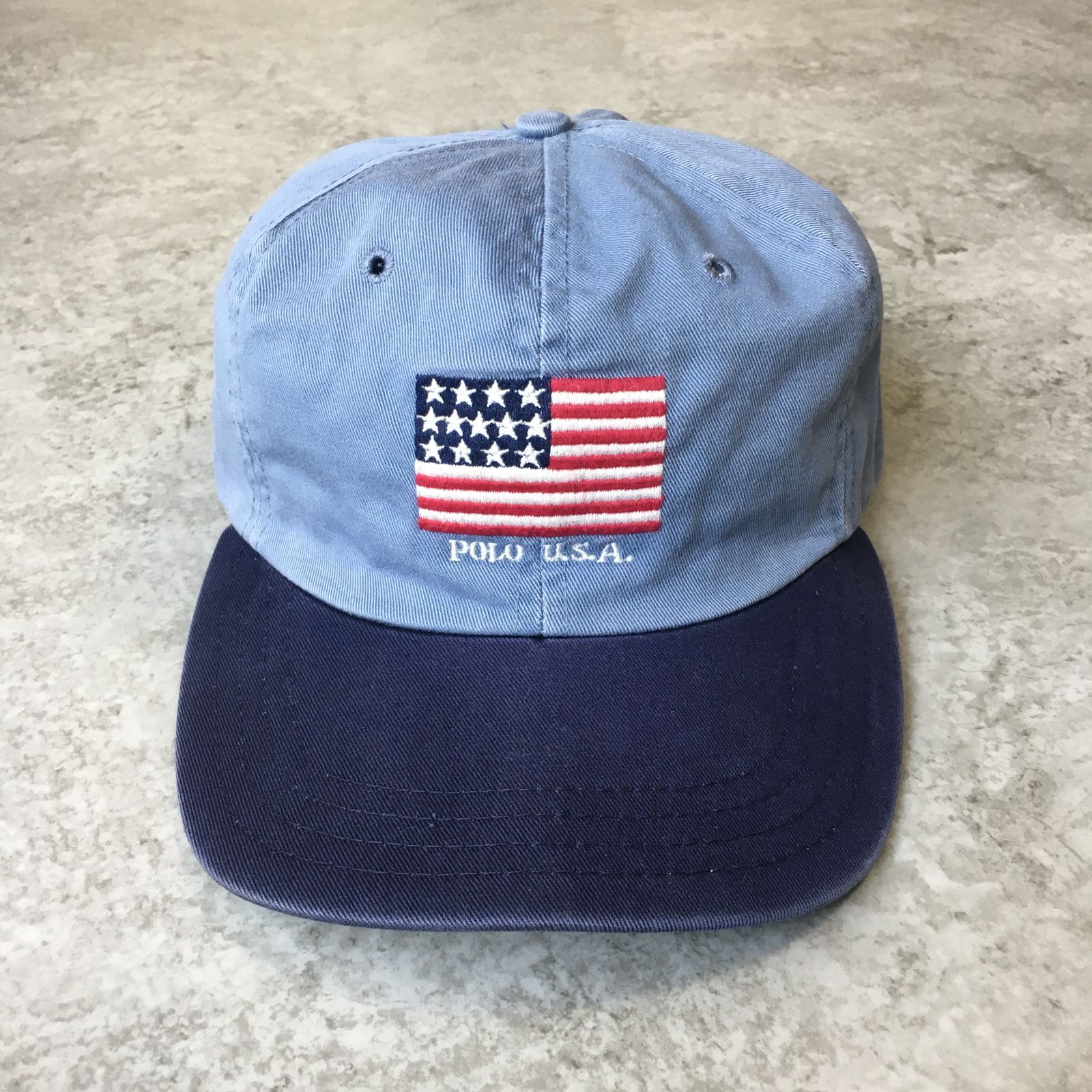 90s USA製 Polo by Ralph Lauren POLO U.S.A 6Panel Cap ポロ USA 
