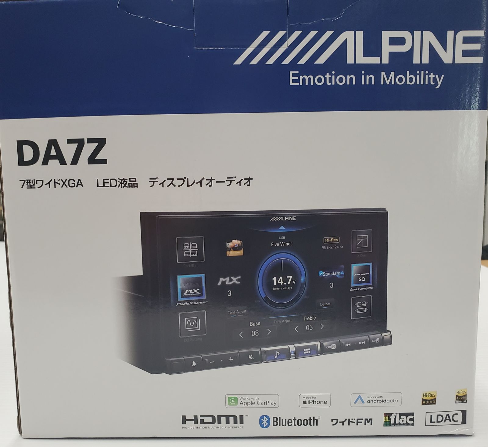 付属品欠品なしALPINE　アルパイン　7型ワイドXGA　ディスプレイオーディオ　DA7Z