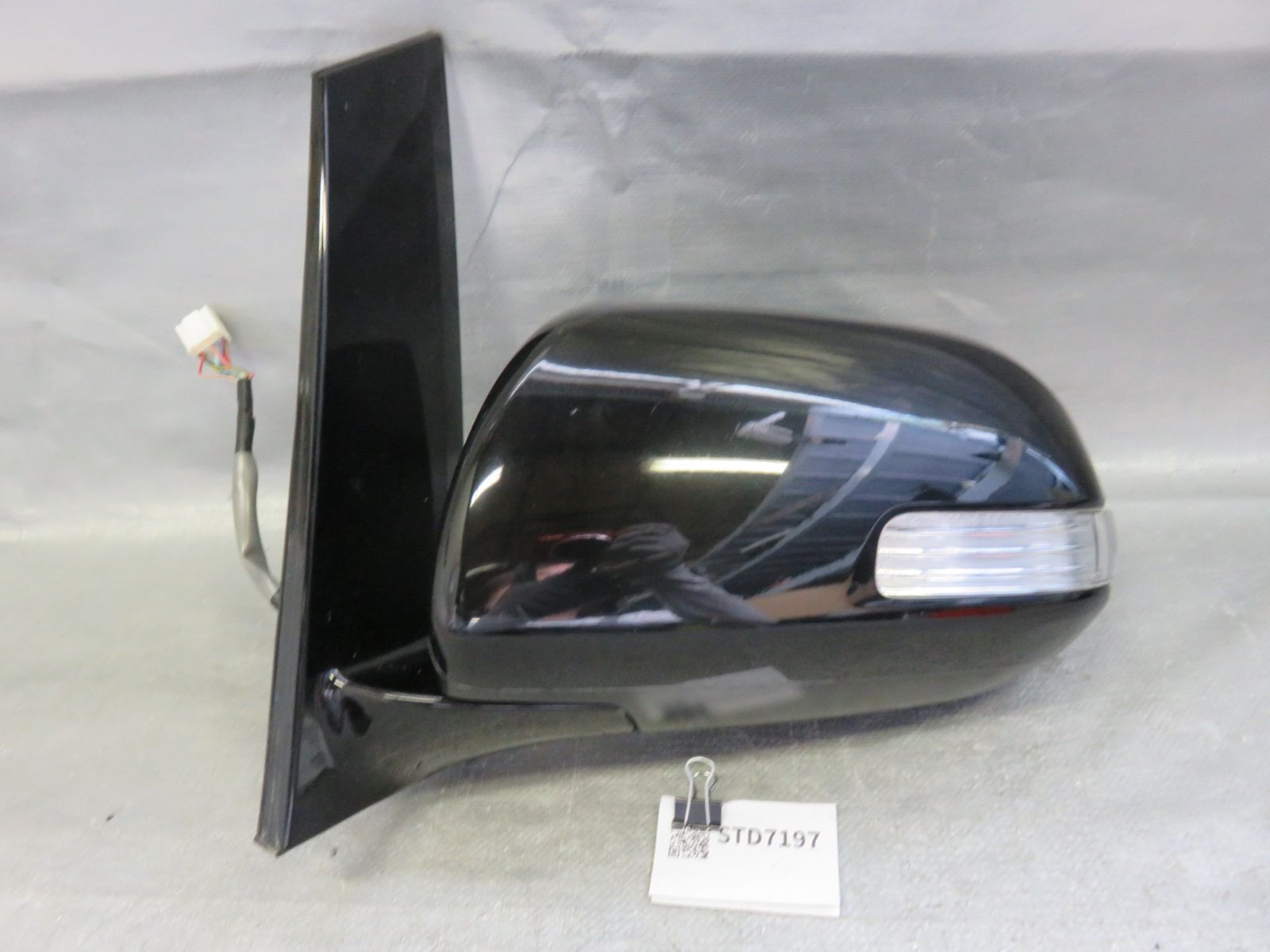 STD7197 アルファード ヴェルファイア ANH20W ANH25W GGH20W GGH25W 前期 純正 左 ドアミラー サイドミラー 助手席 左側 黒202 ブラック