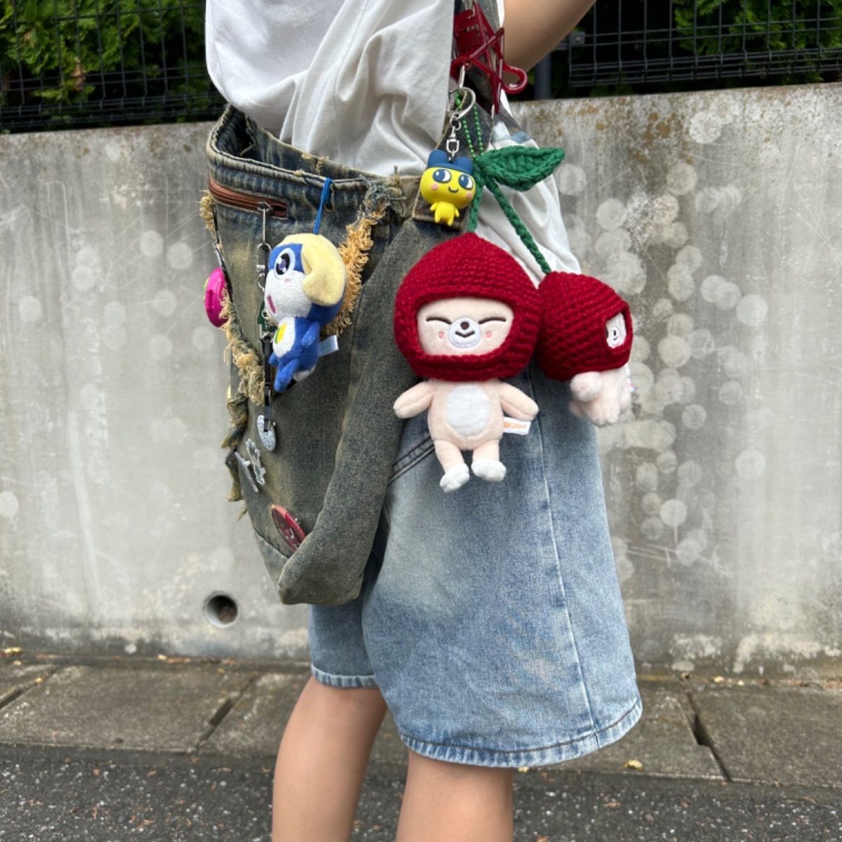 286 ☆さくらんぼのぬいぐるみ さくらんぼ 被り物 10cmぬい用 - メルカリ