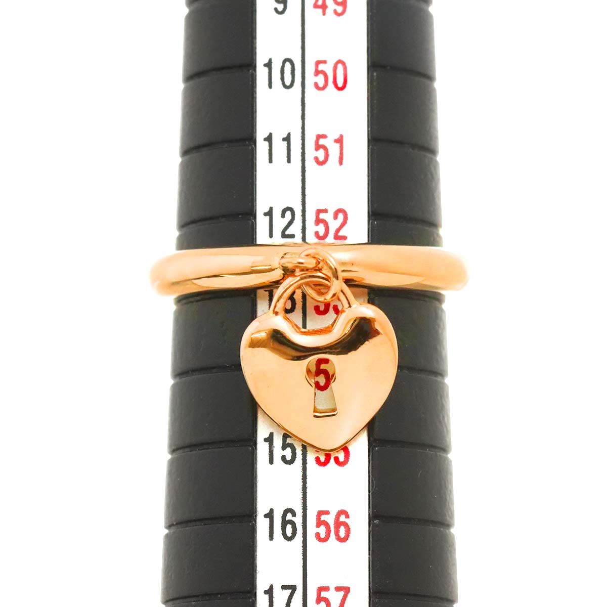 ティファニー TIFFANY&Co. ハート ロック 12.5号 リング K18 PG ピンク  