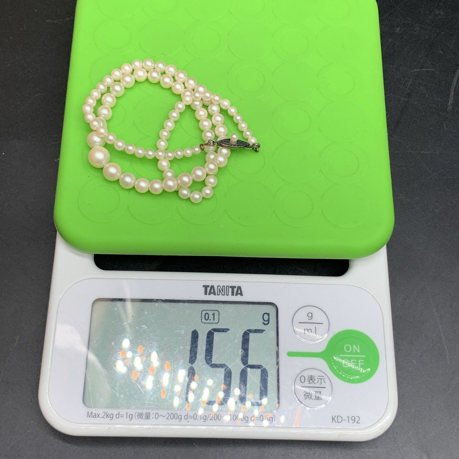 U244　テリ艶◎本真珠 パールネックレス シルバー SILVER刻印 レディースアクセサリー　総重量15.6g 中心8㎜以上　中古美品 U244 テリ艶◎本真珠 パールネックレス シルバー SILVER刻印