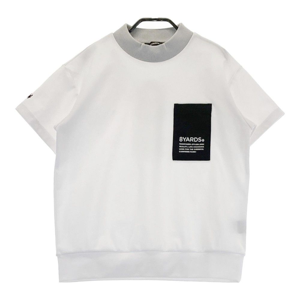 サイズ：M 8YARDS ハチヤーズ  モックネック 半袖Tシャツ  ホワイト系 [240101350202]# ゴルフウェア レディース ストスト