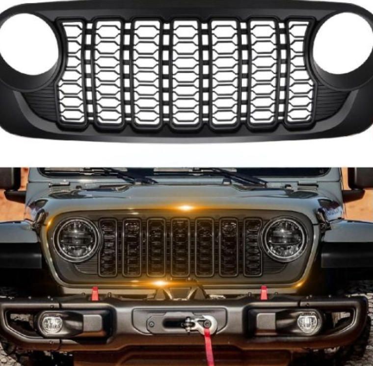 07-17ジープJKラングラーの24年風フロントグリルに対応します