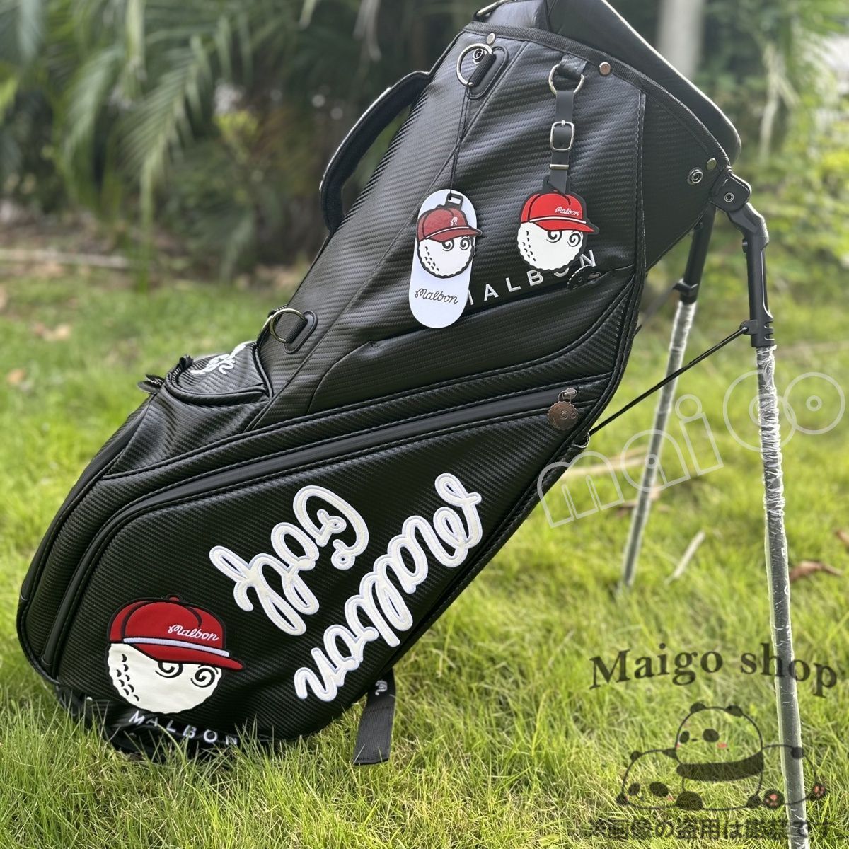 【人気商品】malbon golf マルボンゴルフ キャディバッグ ゴルフバッグ バケットスタンドバッグ 防水 耐摩耗性 2色