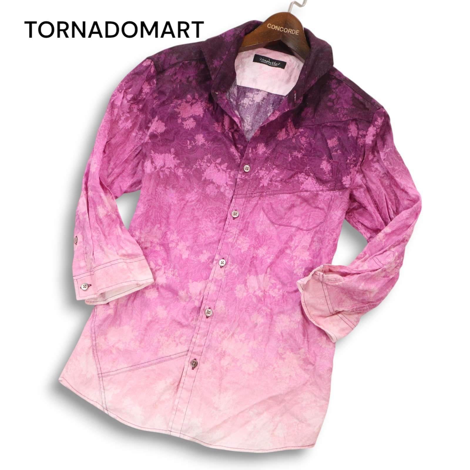 楽天市場】TORNADO MART∴スモークフラワープリントシャツ