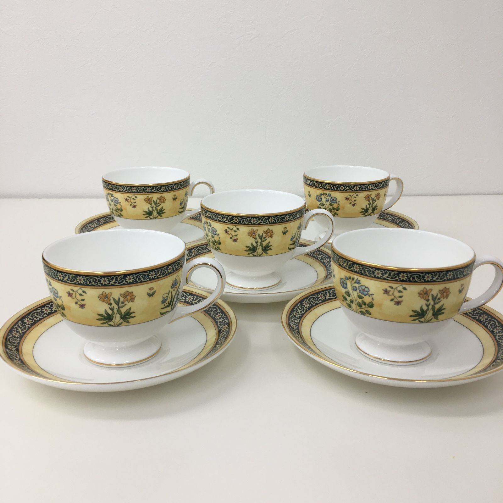 WEDGWOOD ウェッジウッド インディア カップ＆ソーサー ５客セット