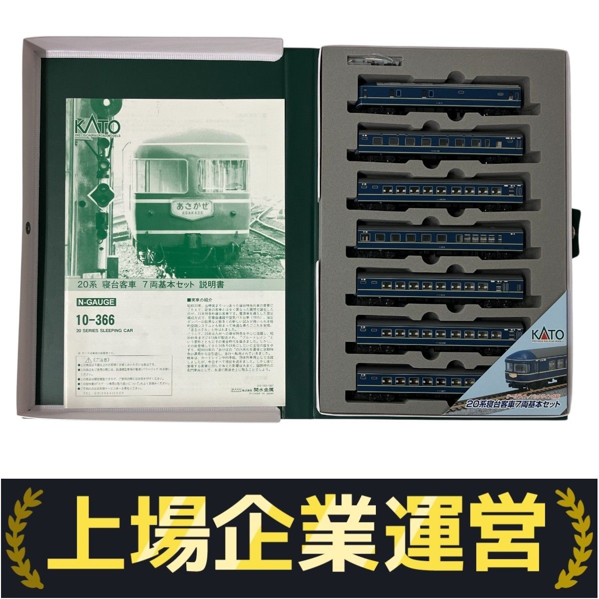 MM052【未使用未走行品】KATO 10-366 20系寝台客車7両セット KATO カトー 10-366 20系 寝台客車 7両 Nゲージ 鉄道模型 N