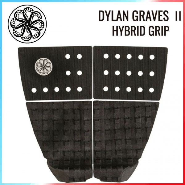 OCTOPUS IS REAL DYLAN GRAVES II HYBRID GRIP | オクトパスイズリアル グリップ サーフィン デッキパッド BLACK