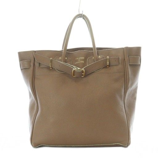 ヤングアンドオルセン× フレームワーク 別注 レザー トートバッグ ブラウン