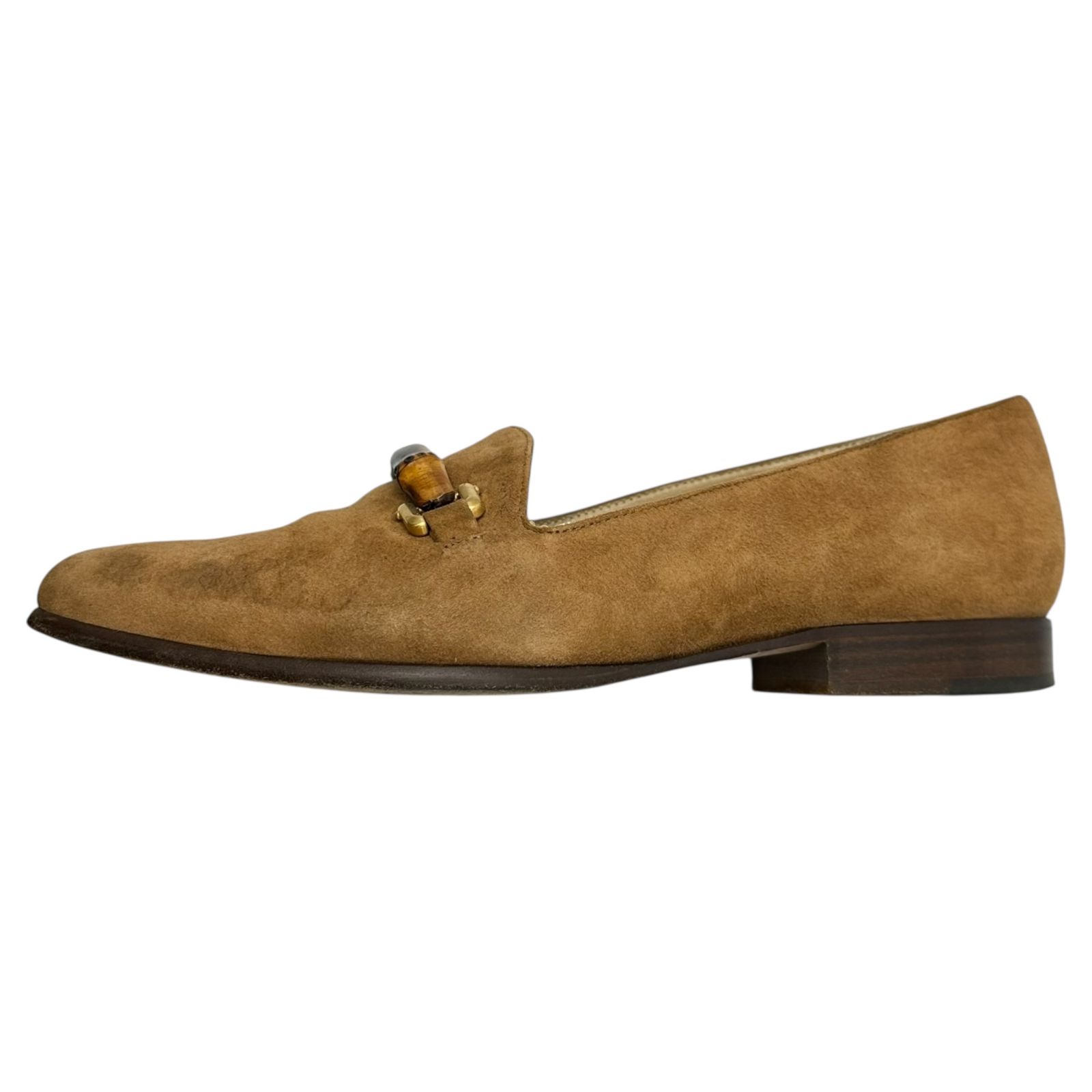 GUCCI(グッチ) Bamboo Horsebit Suede Loafer バンブー ホースビット 