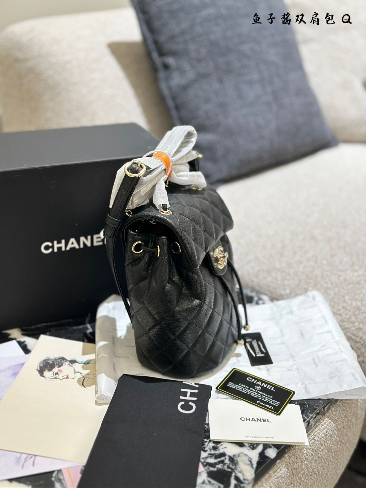 【CHANEL】 キャビアレザー ショルダーバッグ ダブルサイド C476 CHANEL】 キャビアレザー ショルダーバッグ ダブルサイド C476