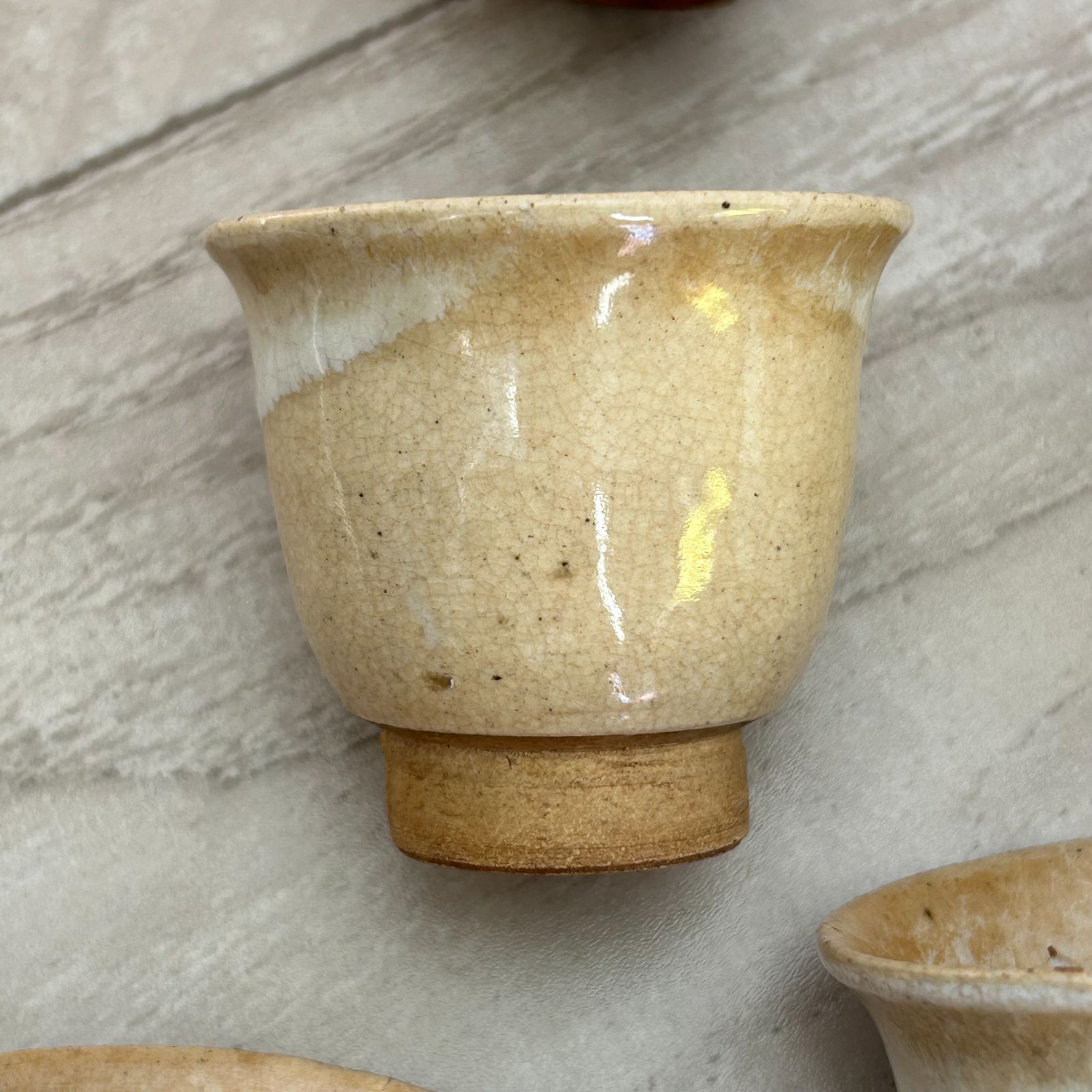 萩焼 城山窯 印アリ 煎茶器 湯冷まし 急須 おちょこ ぐい呑み