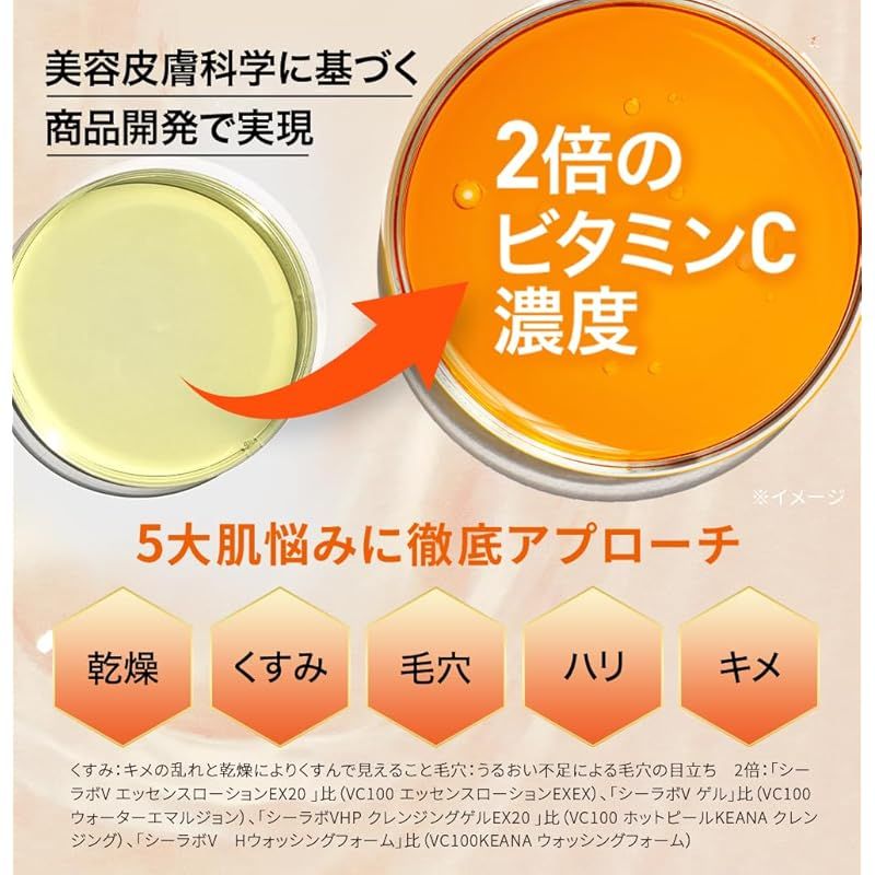 DR.CI:LABO VC100ホットピールKEANAクレンジング 新品 3個 VC100ホットピールKEANAクレンジング｜口コミ・効果もご紹介