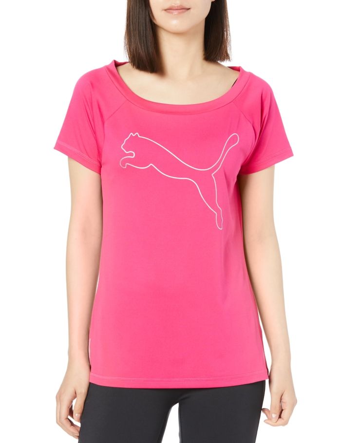 【新品・5営業日で発送】PUMA プーマ FAVORITE_CAT_SS_Tシャツ (522853) 色 : GARNET_ROSE サイズ : M 