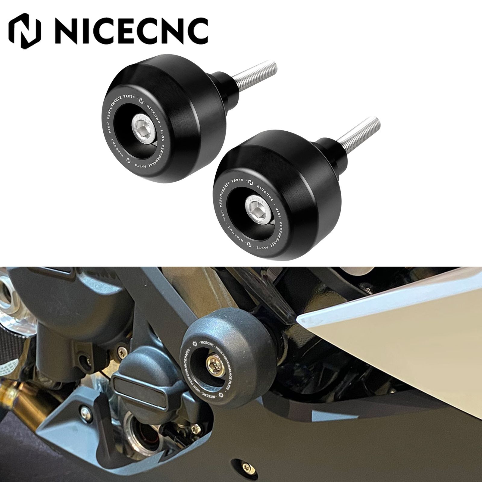 正規品／SWモテック S 1000 XR フレームキャップセット ブラック BMW S