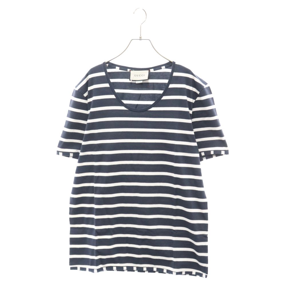 GUCCI (グッチ) 19SS Flower Embroidery Tag Border Tee