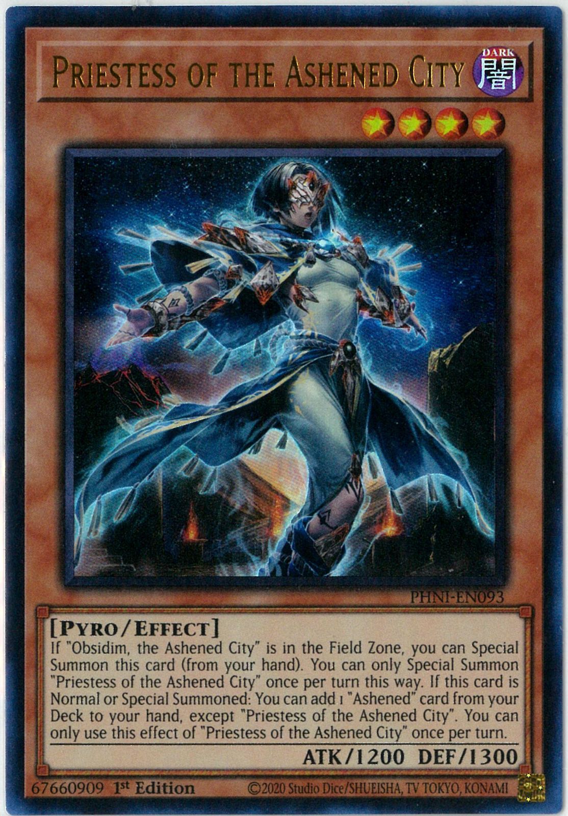 遊戯王/英語版/北米版/Priestess of the Ashened City/ウルトラレア 