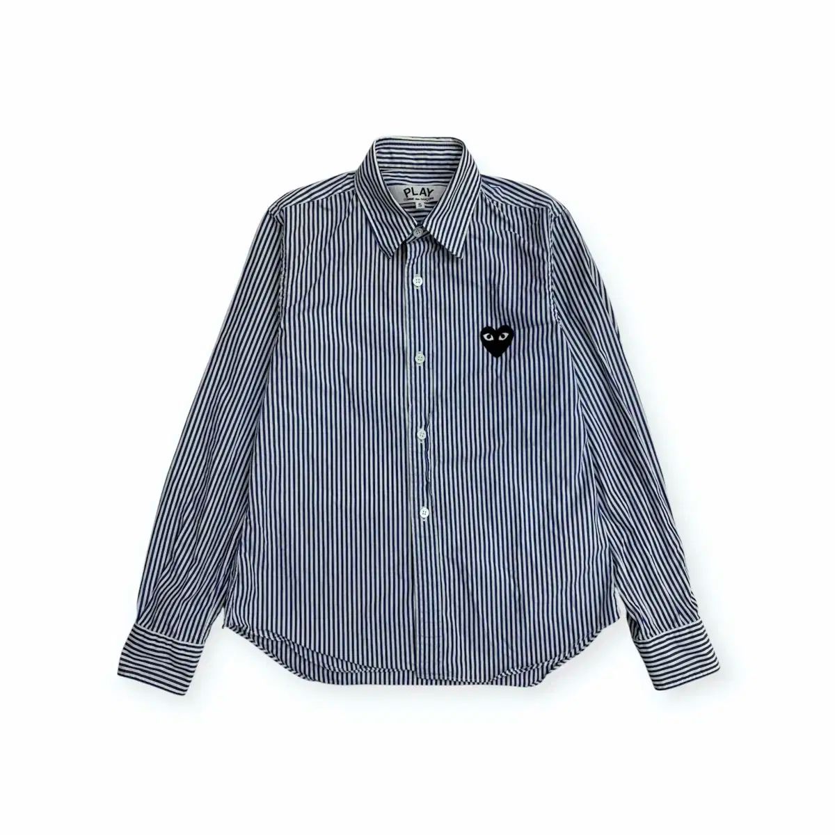 コム デ ギャルソン レディース ウィメンズ ブルー ストライプ 長袖 シャツ s