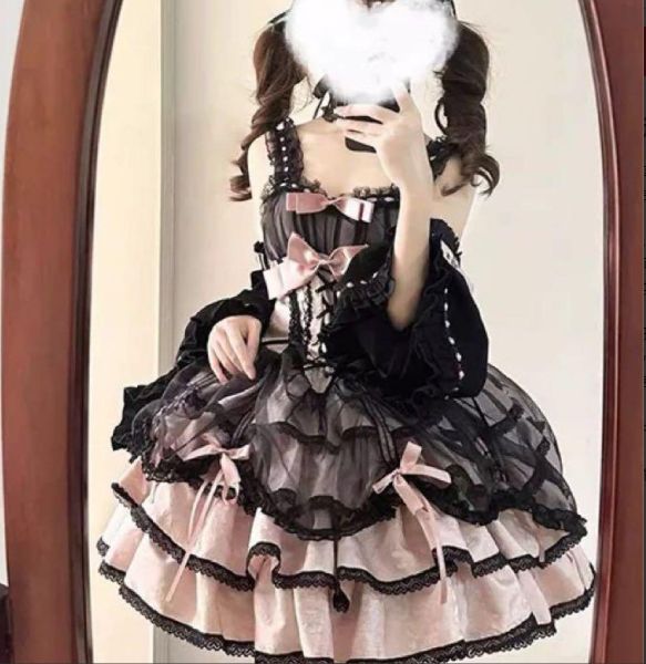 1 7 コスプレ ロリータ風ミニセットアップお出かけパーティーに最適 ドレス かわいい